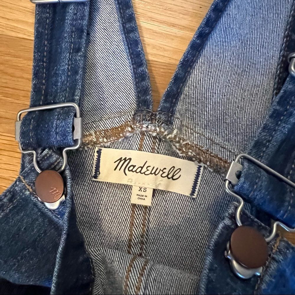 Madewell Denim Stovepipe Overalls - Picture 9 of 9